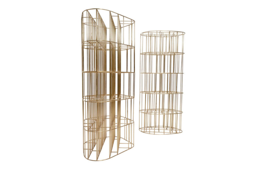 Golden Cage Bookcase