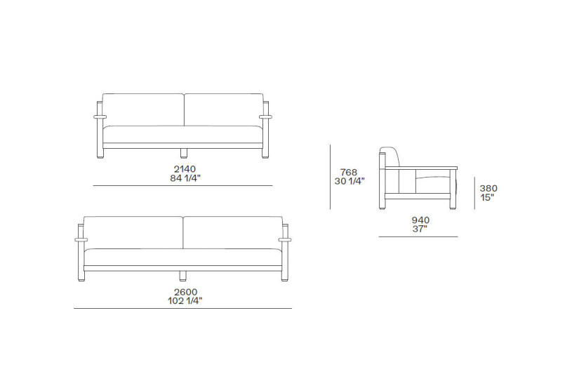 Divano Outdoor Ketch Poliform - 3