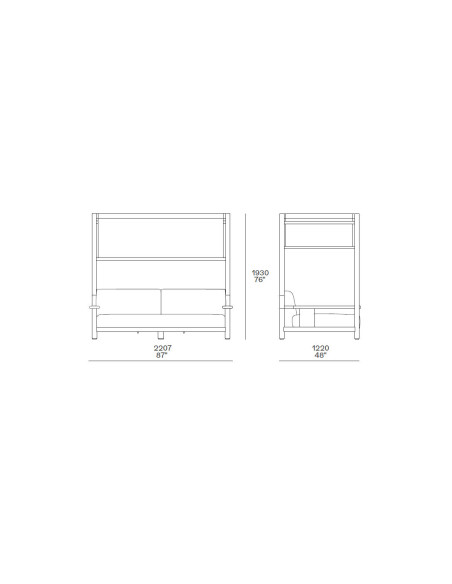 Divano Outdoor Ketch con Baldacchino Poliform - 3