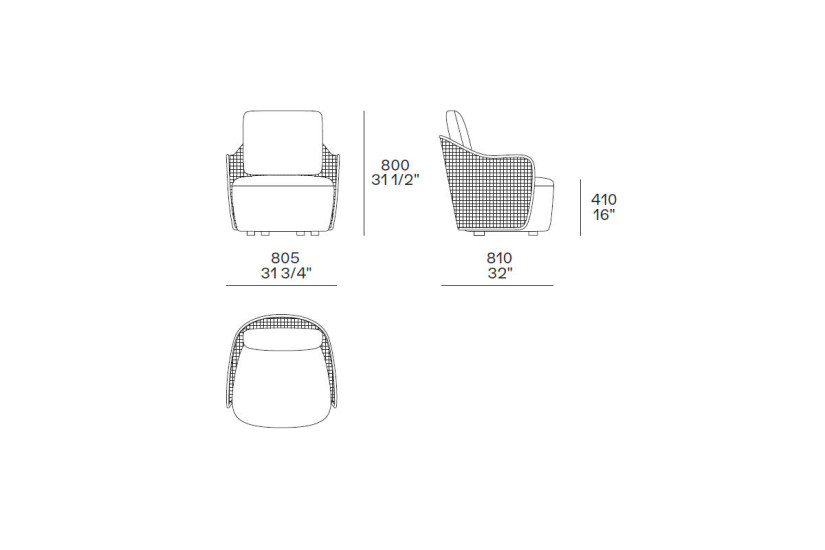 Fauteuil d'extérieur Mad Out Poliform - 3
