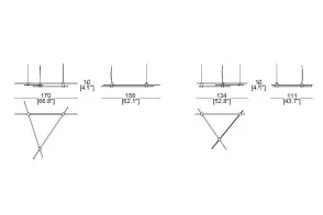 Lampada a sospensione Eitie Triangle Horizontal Cassina - 1 2