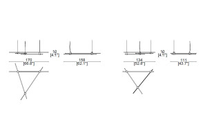 Suspension lamp Eitie Triangle Horizontal Cassina - 1 2
