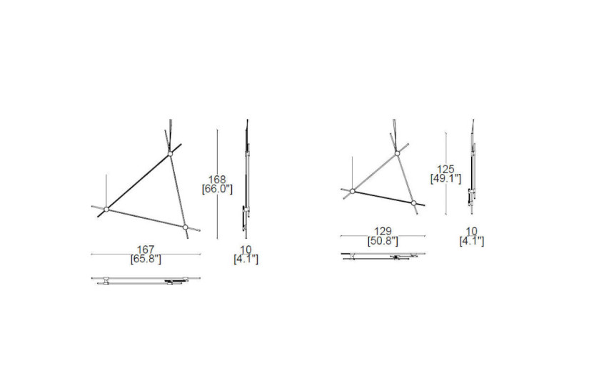Suspension lamp Eitie Triangle Vertical Cassina - 2