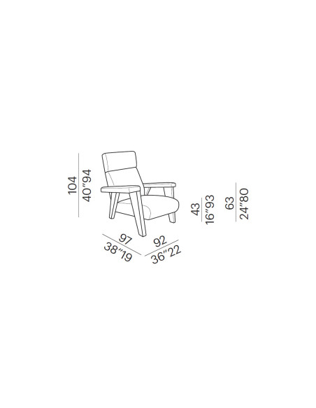 Fauteuil Nora Meridiani - 4