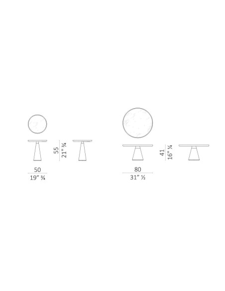 Duo Pedestal Low Table