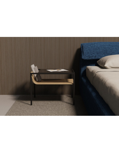 Quiet Lines Bedside Table