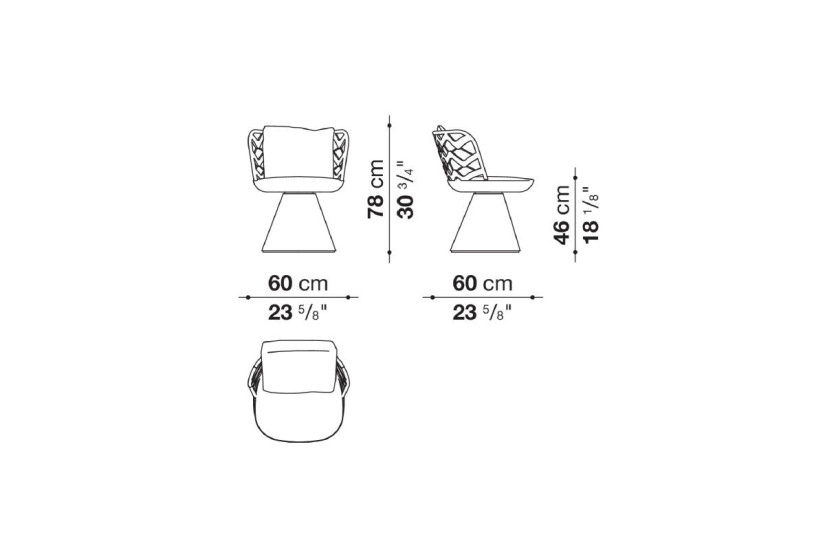 Chaise Flair O' Couture B&B Italia - 7