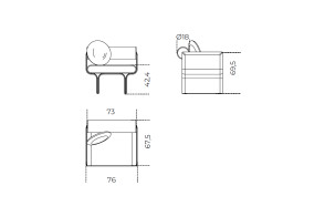 Fauteuil Stami Lounge Gallotti & Radice - 1 2