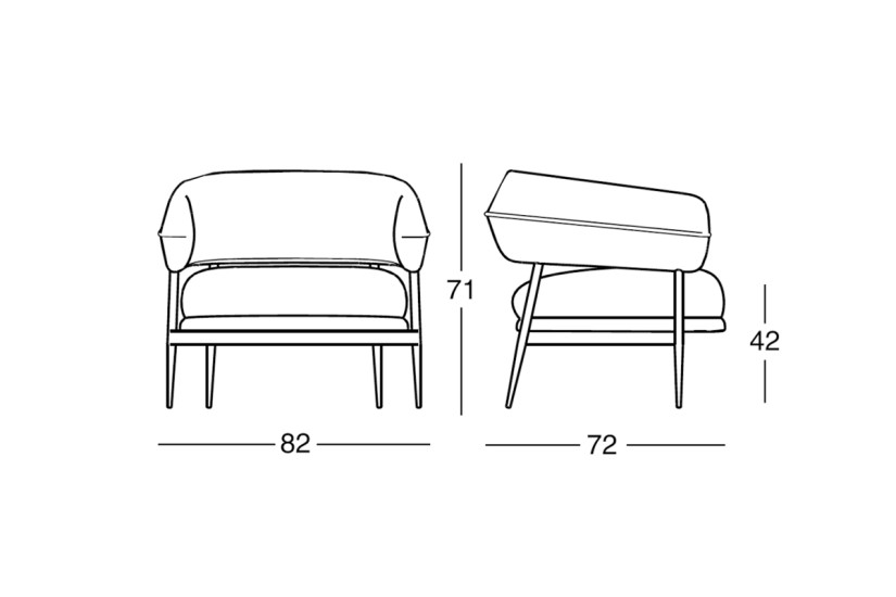 Fauteuil Nena Lounge Zanotta - 4