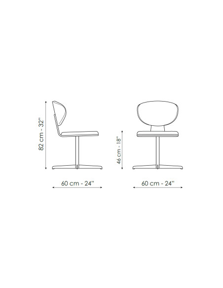 Chaise Olos Office Bonaldo - 3