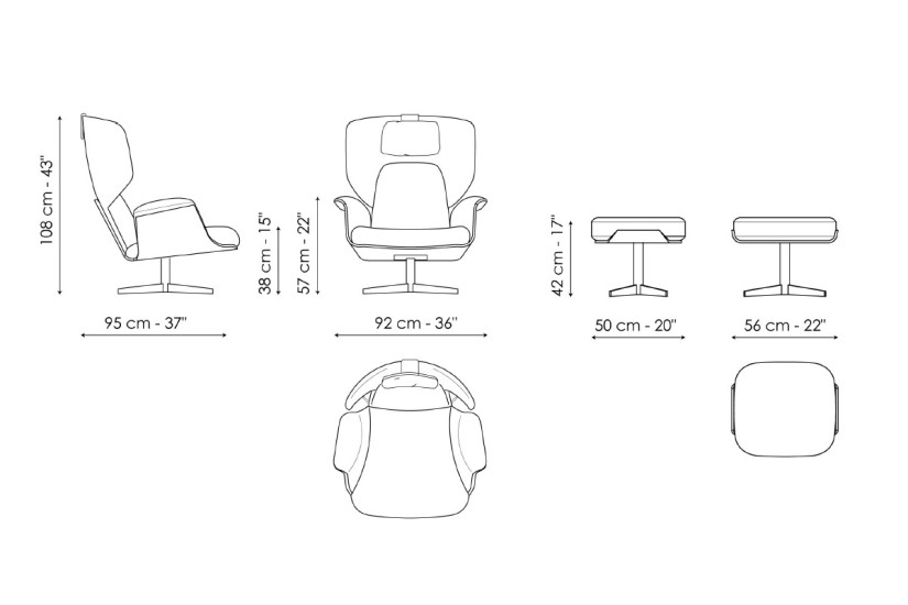 Fauteuil Olos Bergère Bonaldo - 4