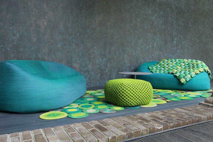 Berry Outdoor Pouf