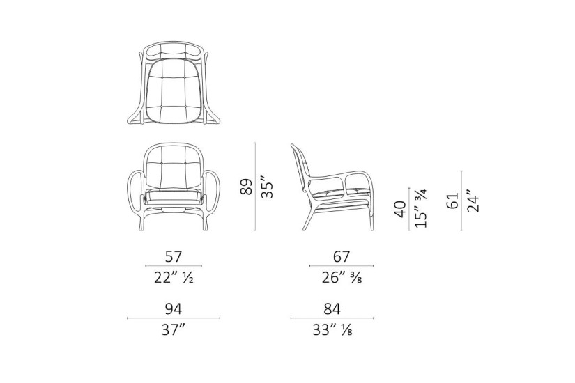 Twenty Two Armchair in Leather (Expo Offer)