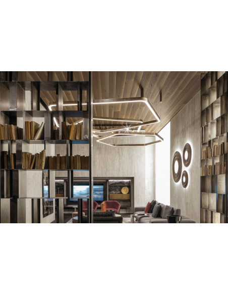 Lampada a sospensione Light Ring Horizontal Polygonal Henge - 3