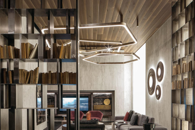 Lampada a sospensione Light Ring Horizontal Polygonal Henge - 3