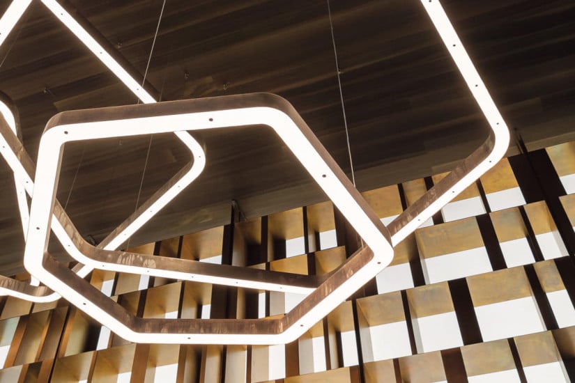 Light Ring Horizontal Polygonal Suspension Lamp
