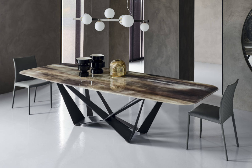 Table Skorpio Crystalart Cattelan Italia | Achats en Ligne