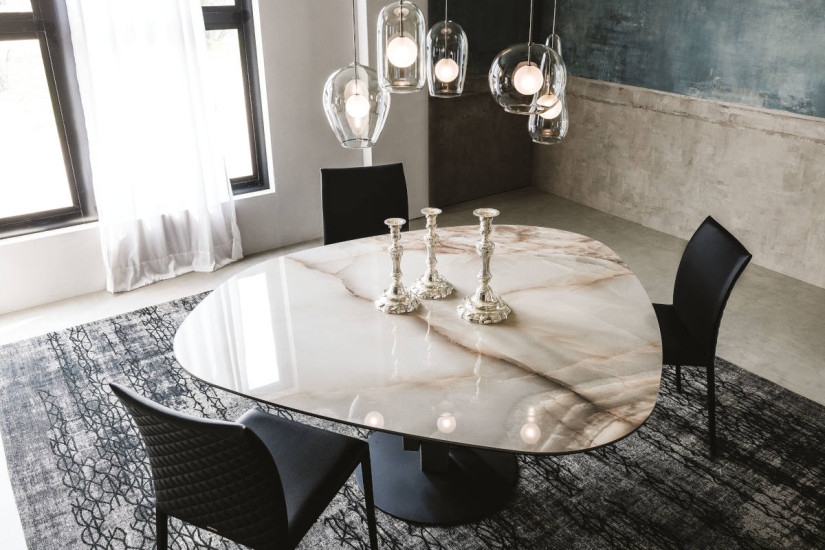Table Skyline Round Keramik Cattelan Italia - 3