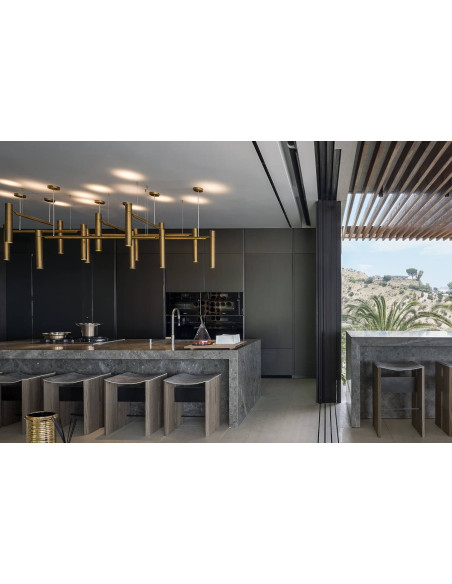 Suspension lamp Tubular Horizontal Henge - 4