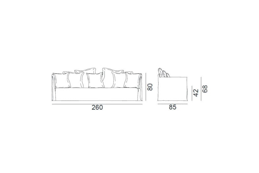 Canapé Ghost 14 Gervasoni - 4