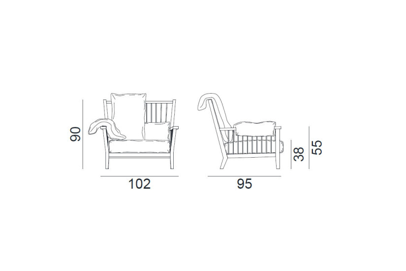 Fauteuil Gray 01 Gervasoni - 4
