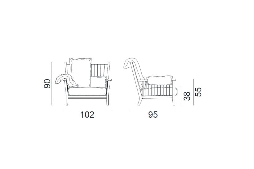 Poltrona Gray 01 Gervasoni - 4