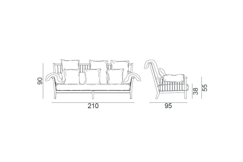 InOut 703 Outdoor Sofa