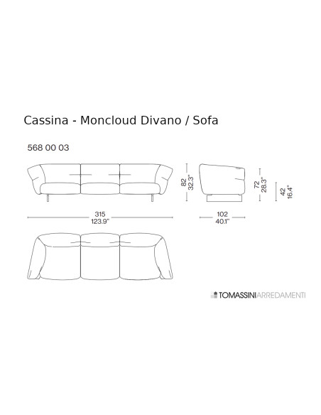 Canapé Moncloud (Offre Expo) Cassina - 6