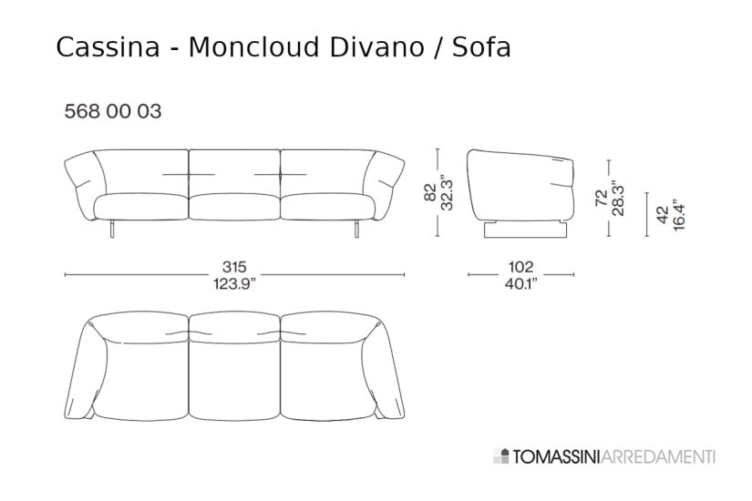 Divano Moncloud (Offerta Expo) Cassina - 6