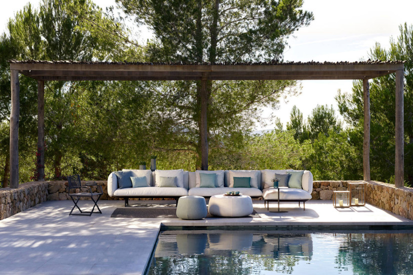 Divano per esterno Senja Tribù - 5