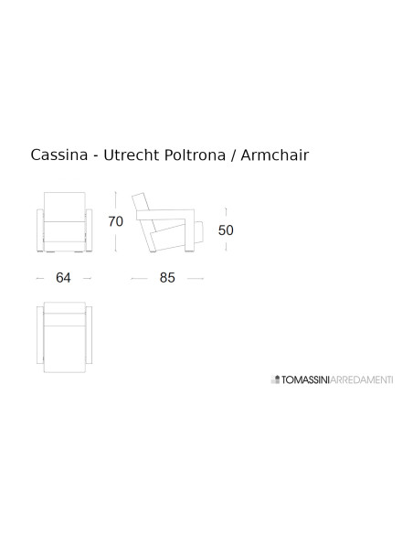 Utrecht Armchair - Green Version (Expo Offer) Cassina - 6