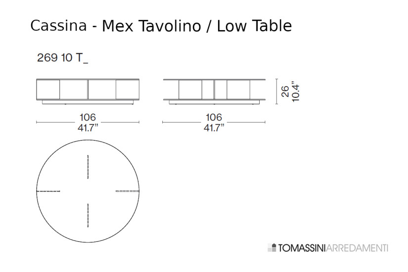 Mex Low Table (Expo Offer) Cassina - 7