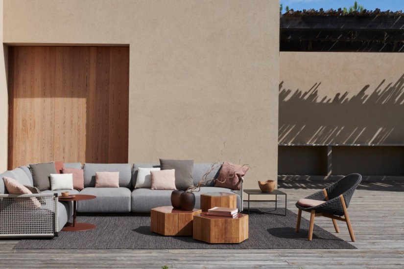 Hexagon Outdoor Coffee Table Tribù - 2