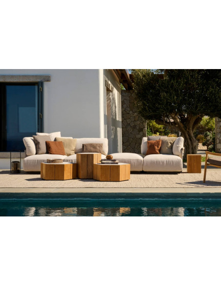 Hexagon Outdoor Coffee Table Tribù - 3