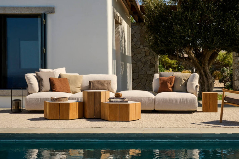 Hexagon Outdoor Coffee Table Tribù - 3