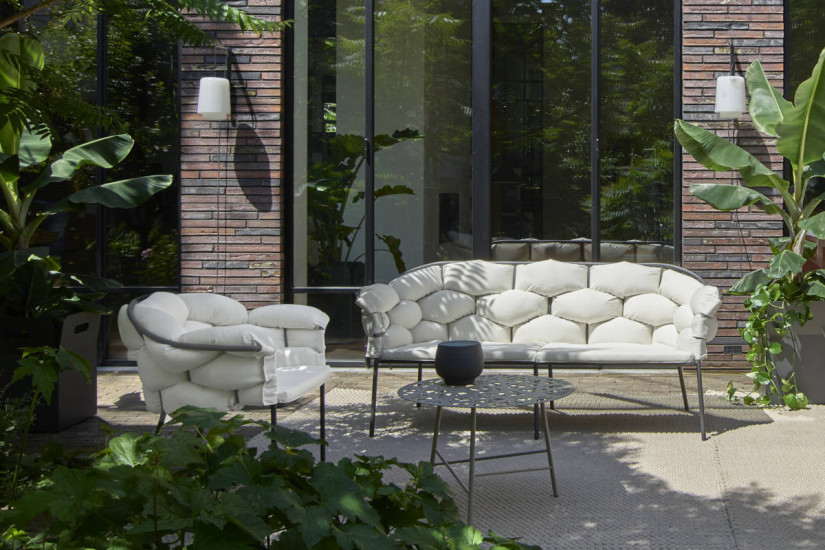 Serpentine Outdoor Small Armchair Ligne Roset - 4