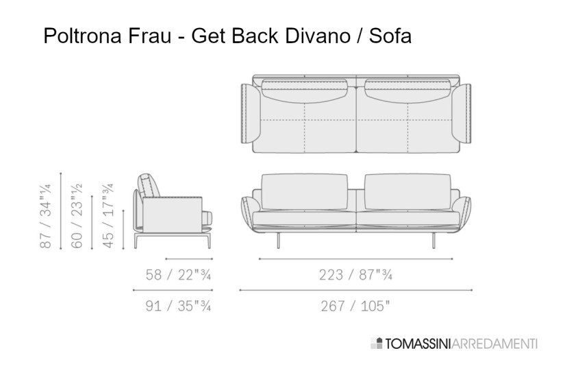 Divano Get Back in pelle (Offerta Expo) Poltrona Frau - 1