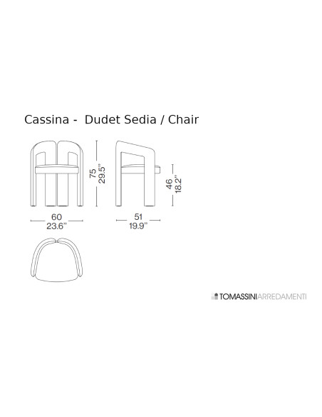 Chaise Dudet en tissu blanc (Offre Expo) - 7