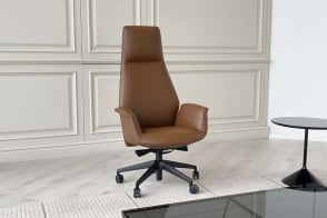 Fauteuil Downtown en cuir cognac (Offre Expo) Poltrona Frau - 6 2
