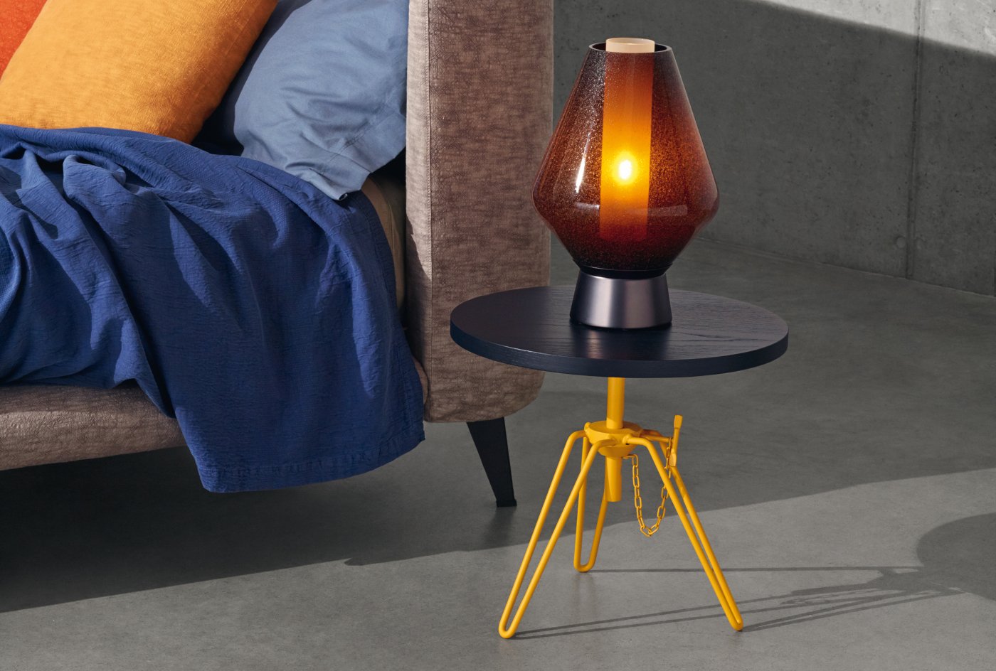 Overdyed Side Table by Diesel with Moroso