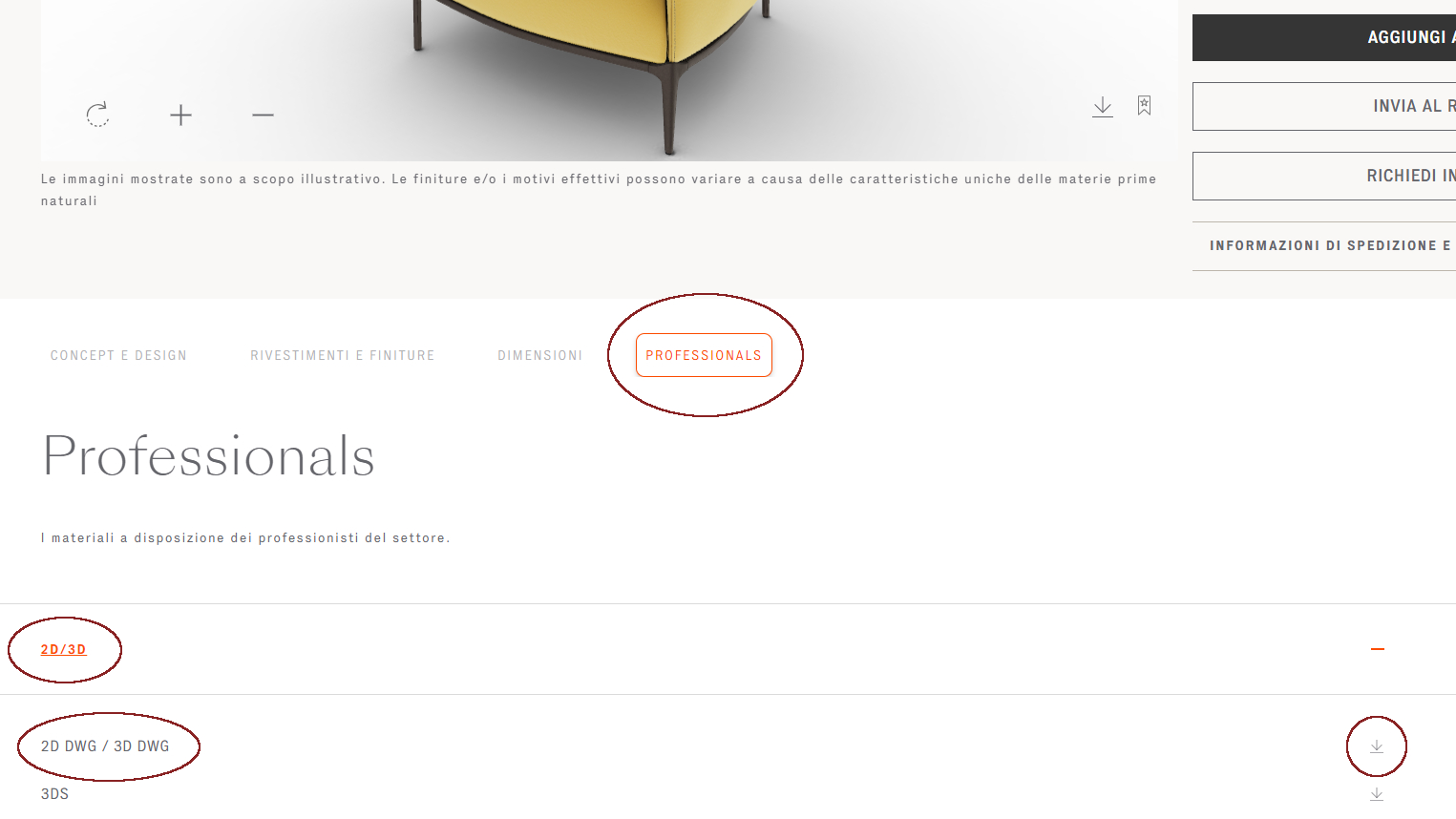 Configuratore Poltrona Archibald di Poltrona Frau